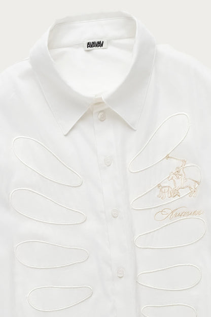 AVAVAV Cut-Out Shirt White