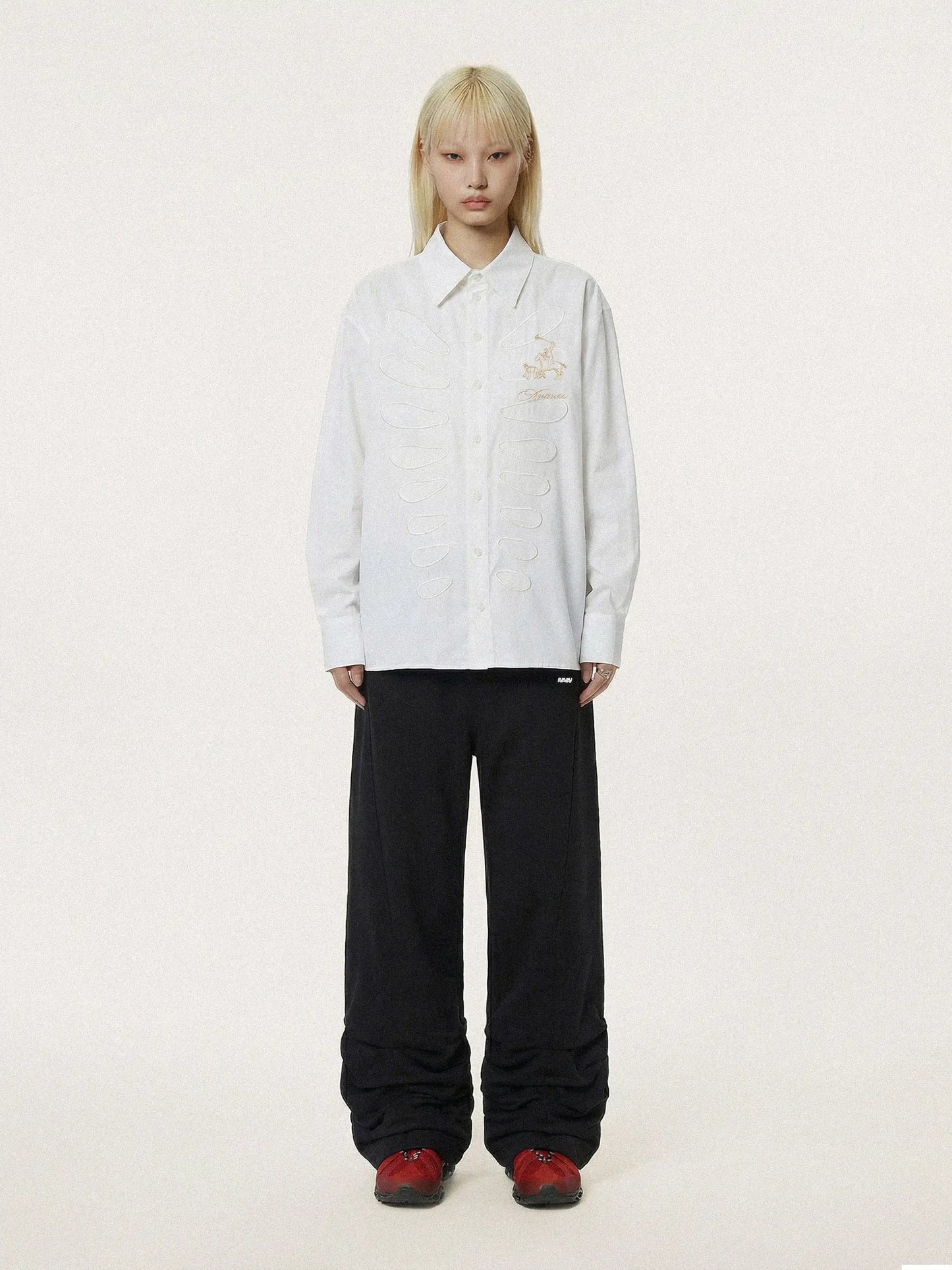 AVAVAV Cut-Out Shirt White