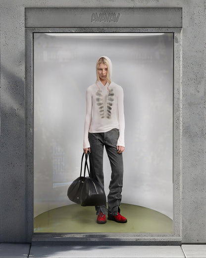 AVAVAV Hooded Top Printed X-Ray White