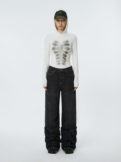 AVAVAV Hooded Top Printed X-Ray White