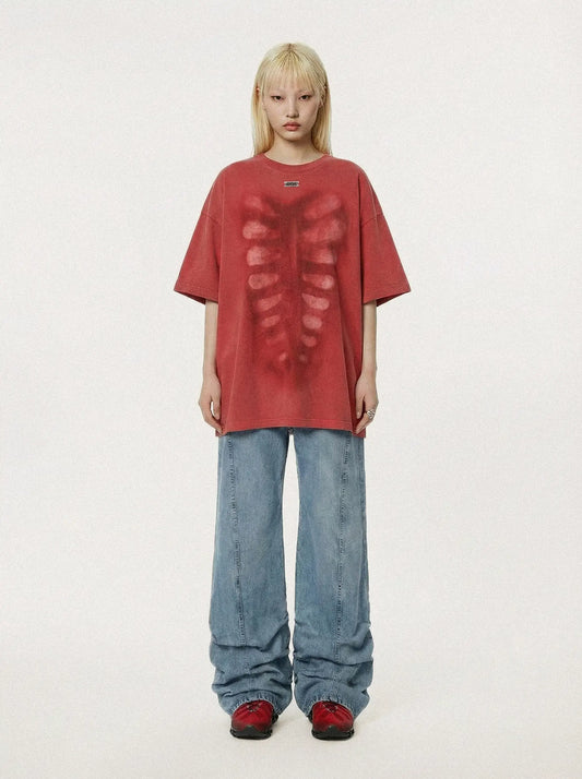 AVAVAV Printed T-Shirt X-Ray Red