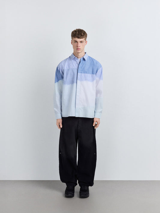 A Cold Wall Fade Out Stripe Shirt Blue