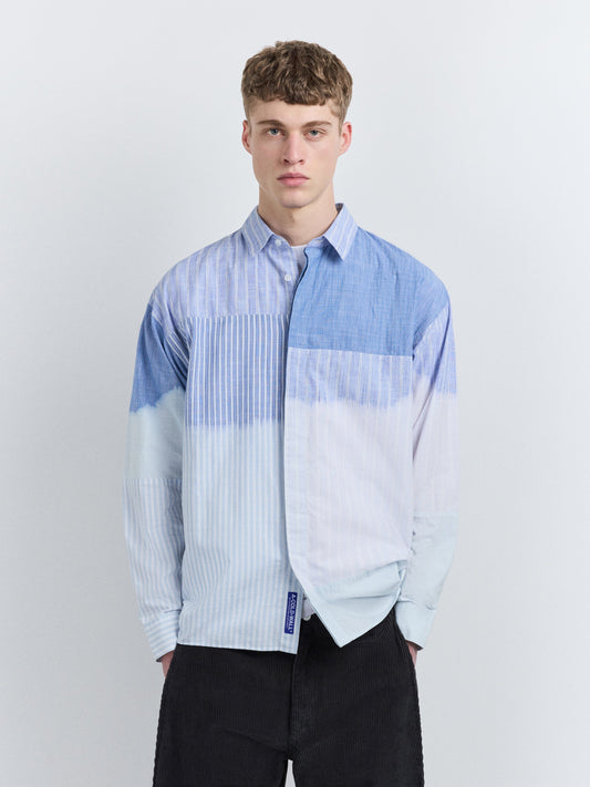 A Cold Wall Fade Out Stripe Shirt Blue