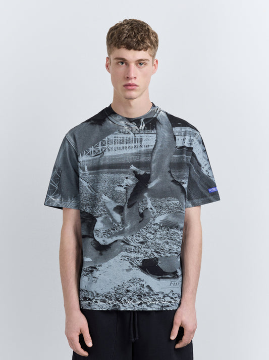 A Cold Wall Seagull Beach T-Shirt Onyx