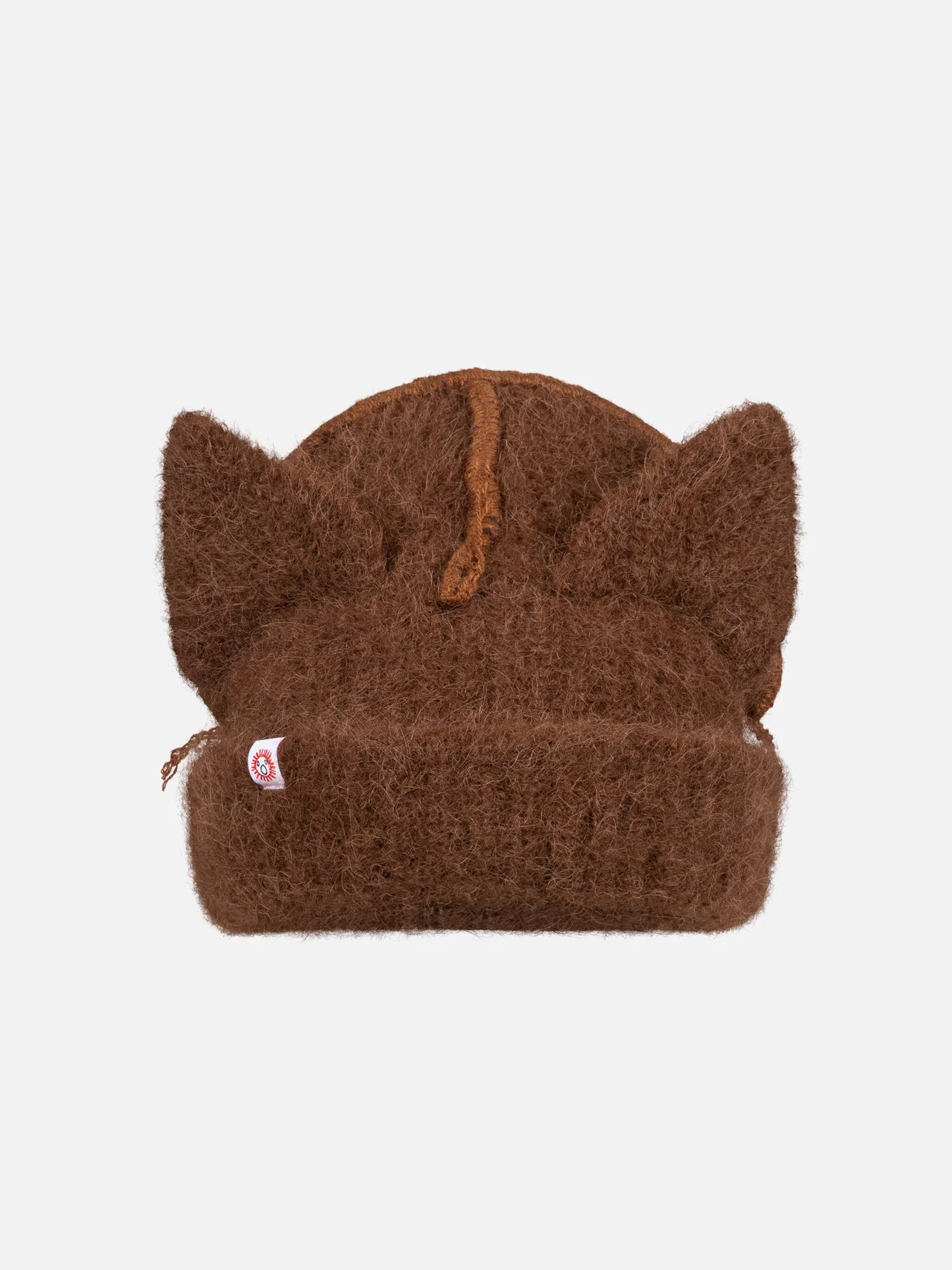Charles Jeffrey LOVERBOY Alpaca Chunky Ears Beanie Brown