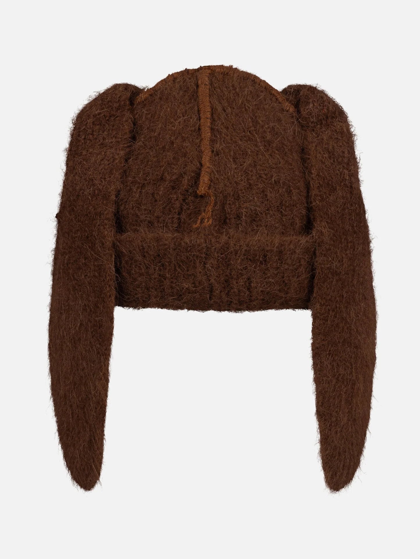 Charles Jeffrey LOVERBOY Alpaca Chunky Rabbit Beanie Brown