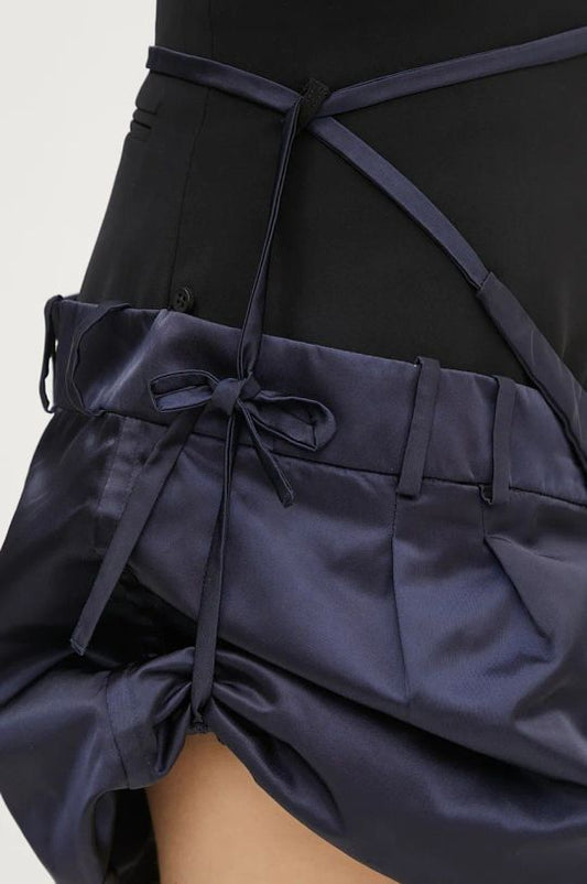 Ottolinger Drape Bomber Skirt Blue