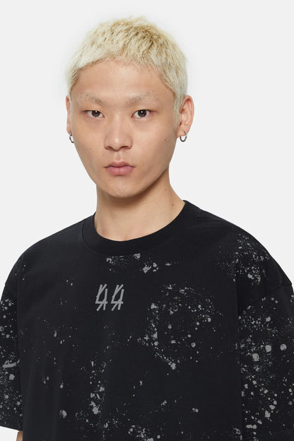 44Label Grey Stain Tee Black