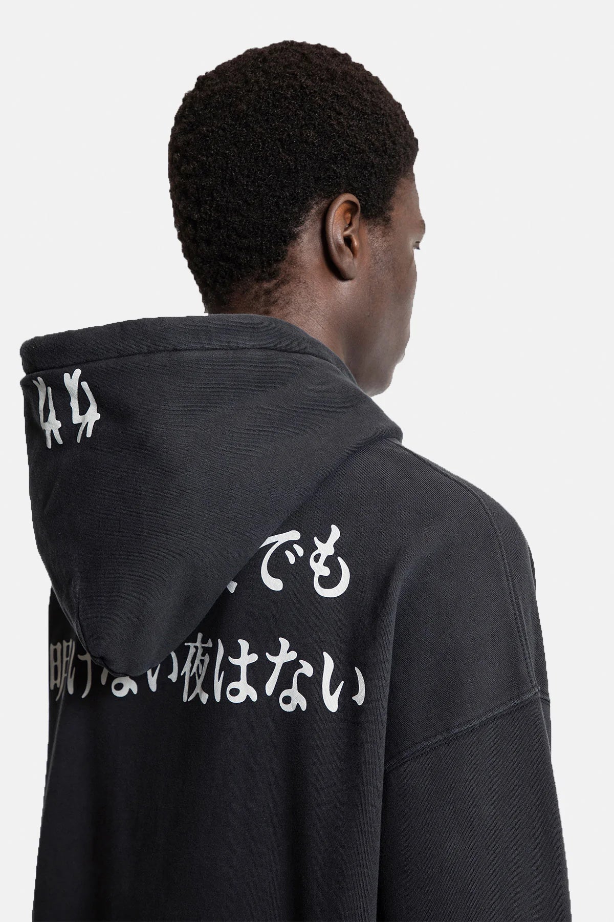 44Label Faded Gen Hoodie Black