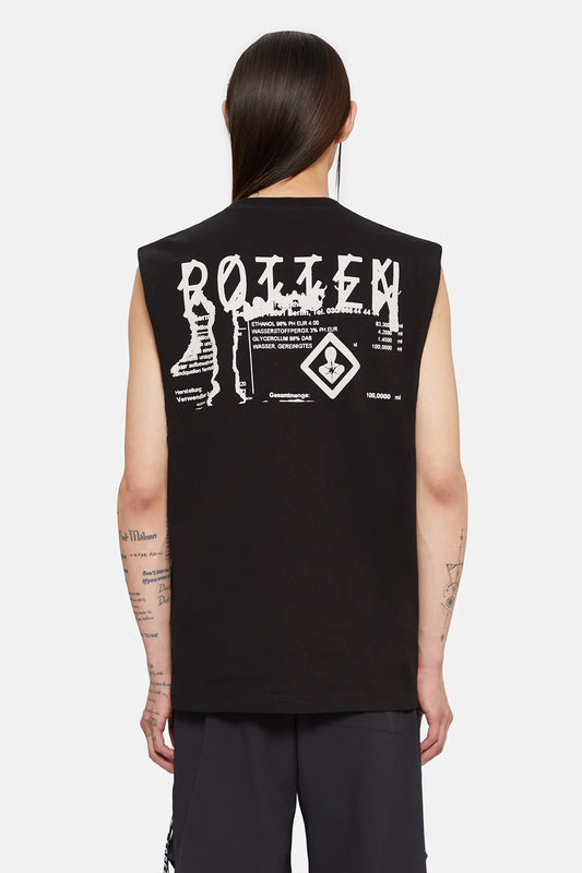 44Label Cruel Sleeveless Tee Black