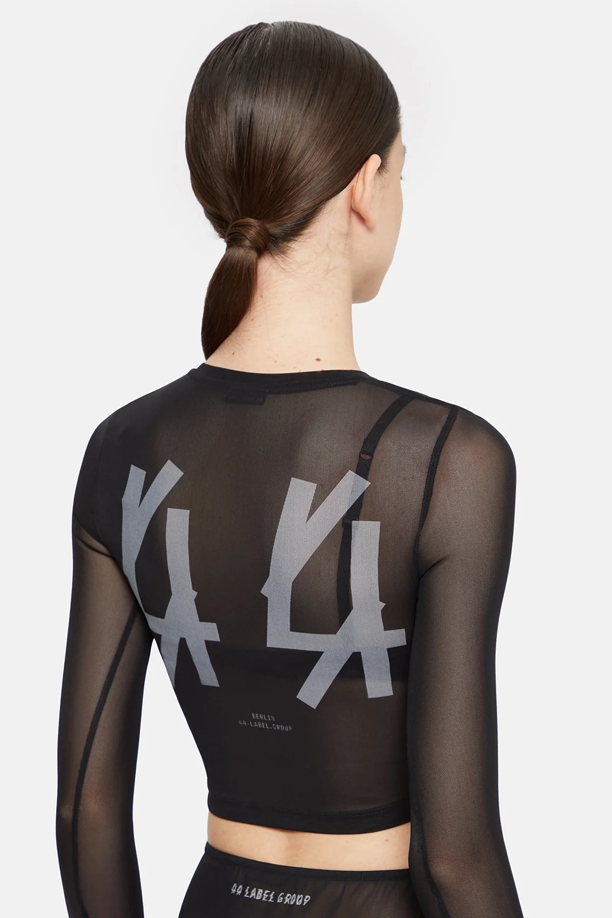 44Label Classic Crop Longsleeve Top Black