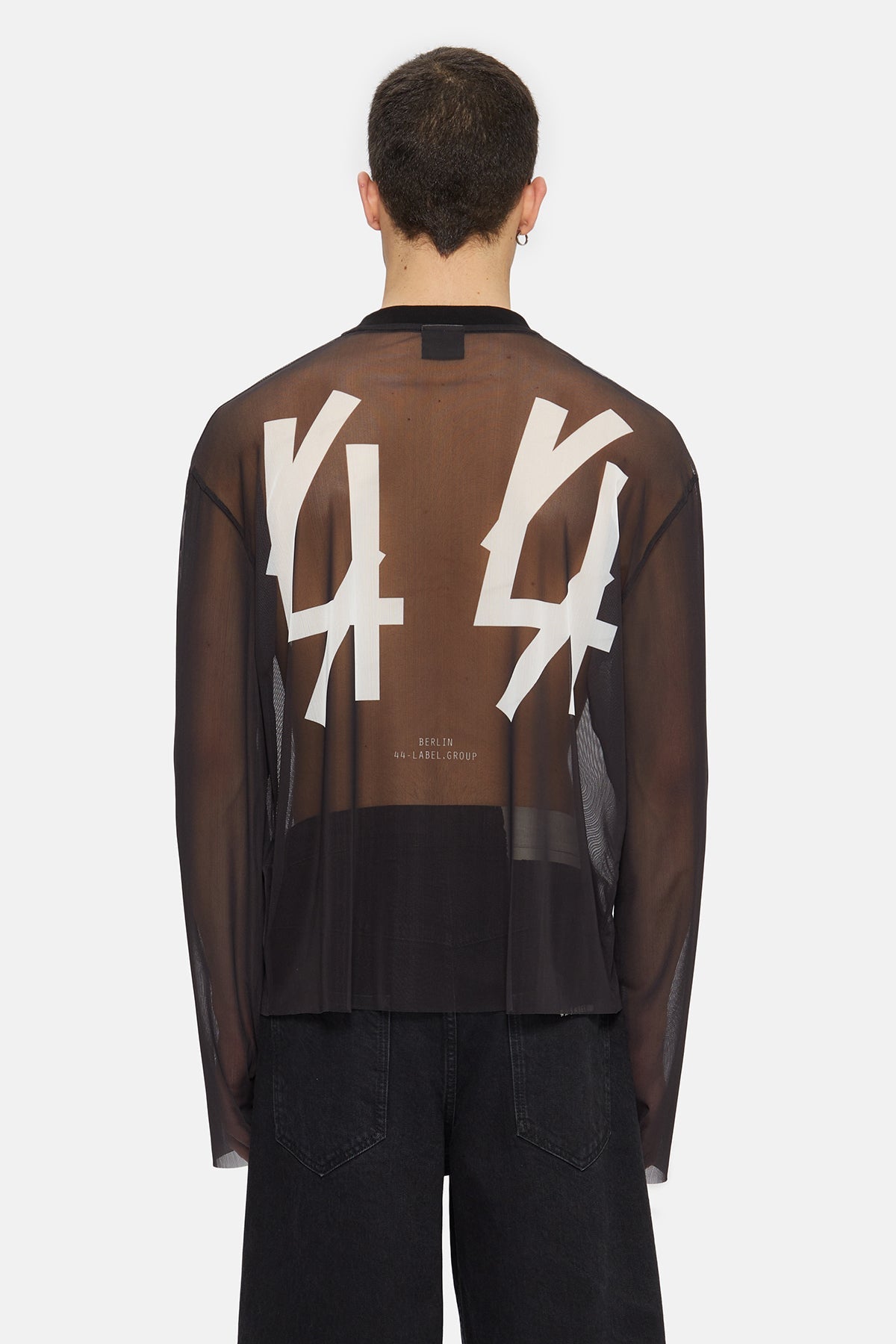 44Label Mesh Tee Black