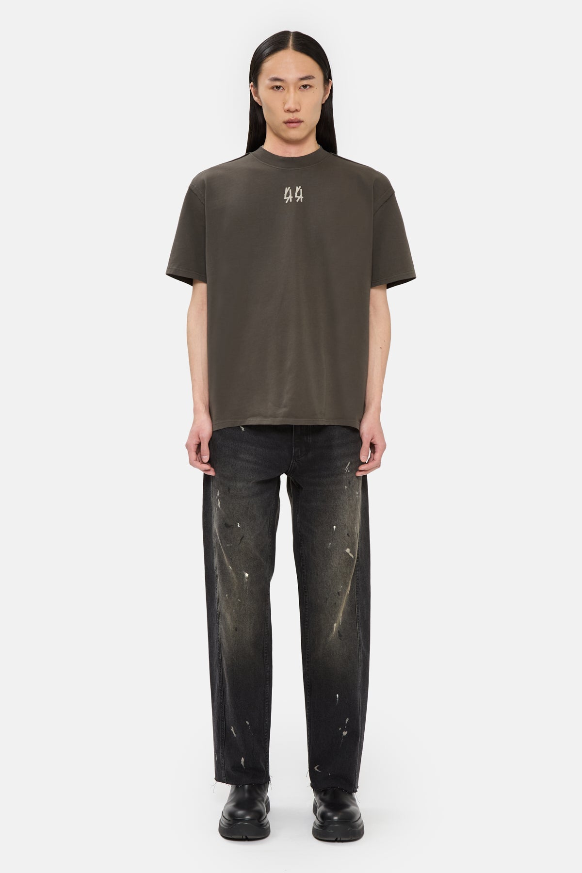 44Label Standard Tee Bigger Back Brown Palude +Mega 44 Sand