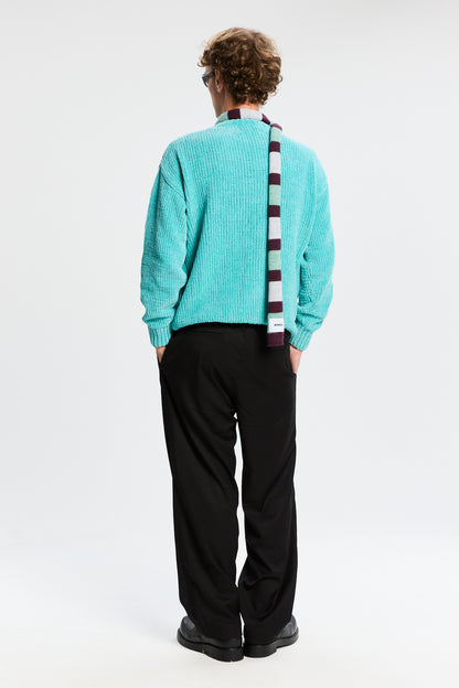 Bonsai Chenille Crewneck Sweater Azure