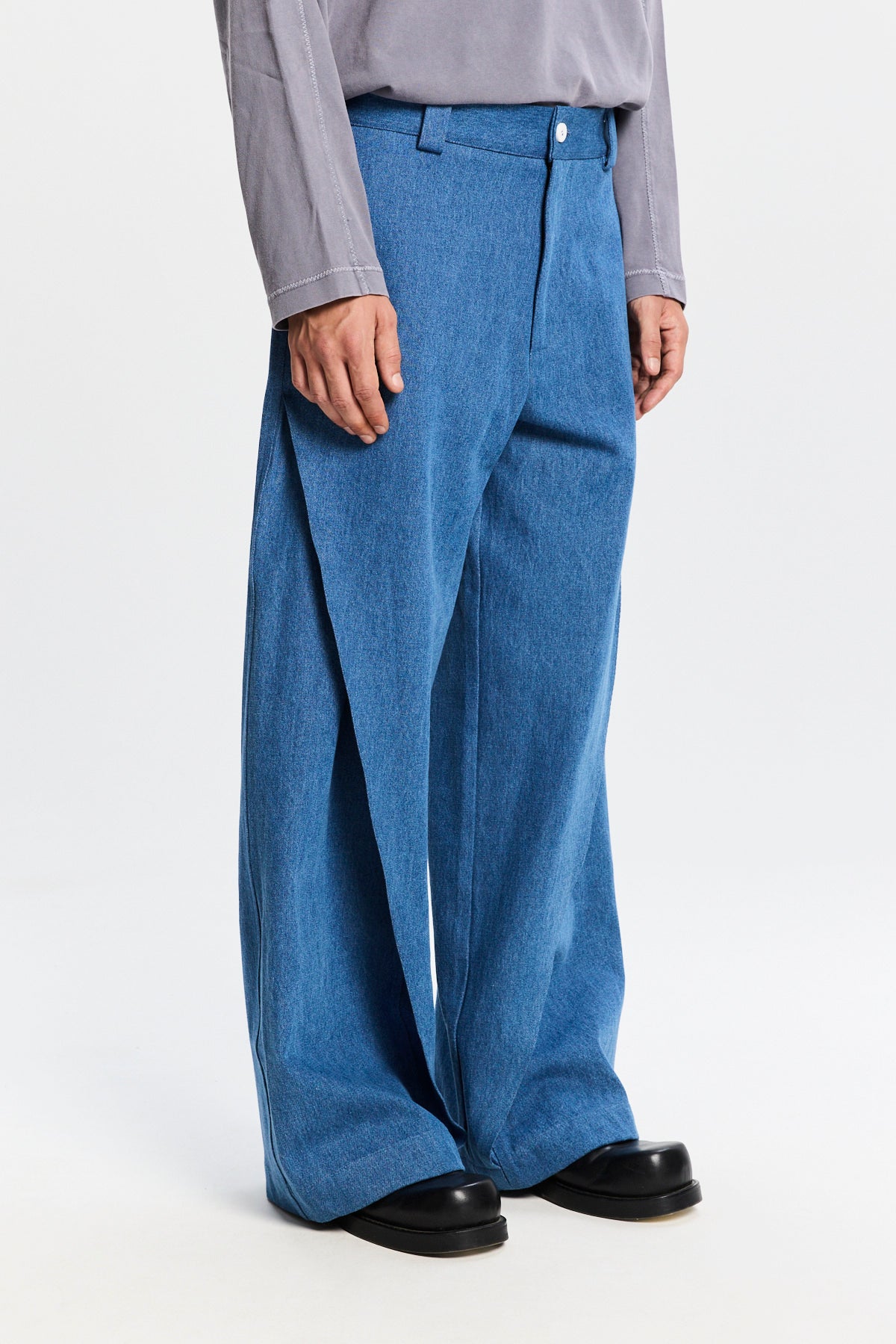 Bonsai Pence Super Loose Fit Pant Blue