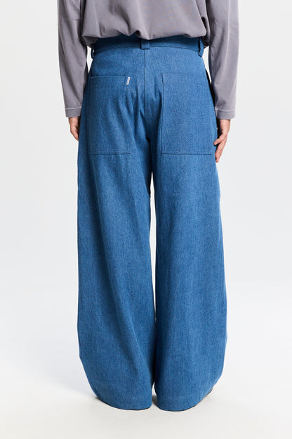 Bonsai Pence Super Loose Fit Pant Blue