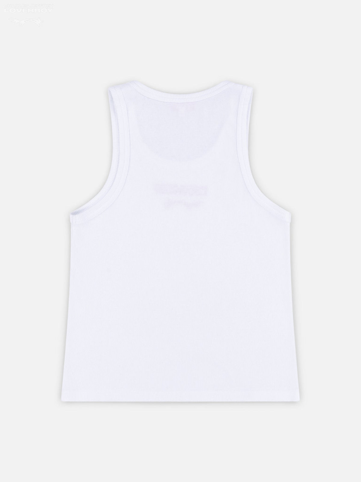 Charles Jeffrey LOVERBOY Knitted Logo Tank Top White