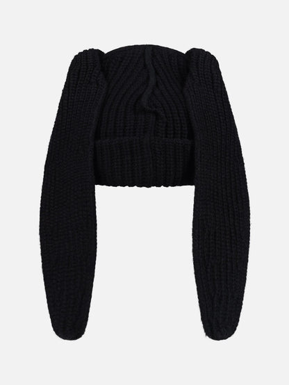 Charles Jeffrey LOVERBOY Chunky Rabbit Beanie Black