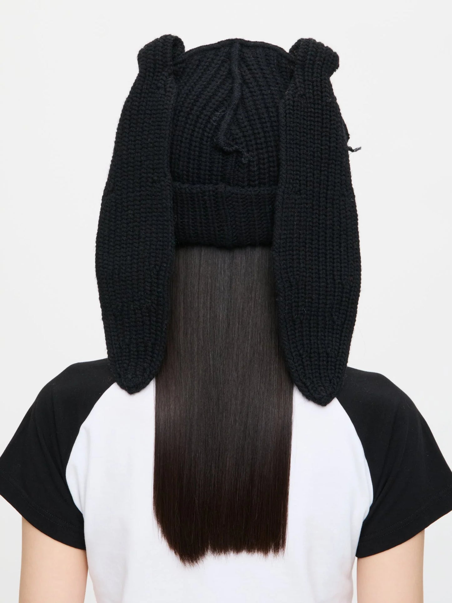 Charles Jeffrey LOVERBOY Chunky Rabbit Beanie Black