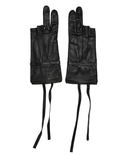 Cognomen Peace Leather Gloves Black