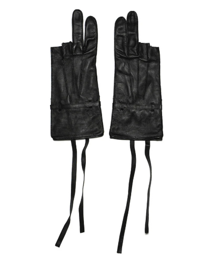 Cognomen Peace Leather Gloves Black