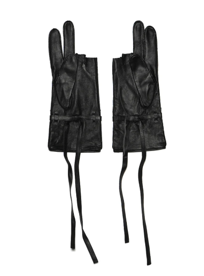 Cognomen Peace Leather Gloves Black