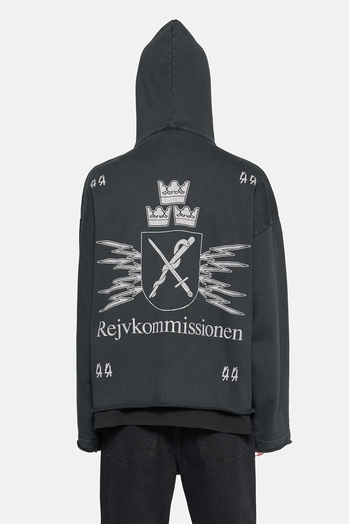 44Label Commision Zip Hoodie Black