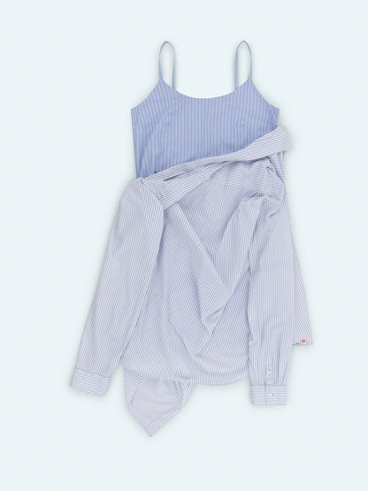 Charles Jeffrey LOVERBOY Hup Slip Dress Blue