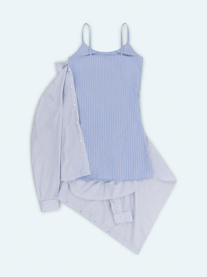 Charles Jeffrey LOVERBOY Hup Slip Dress Blue