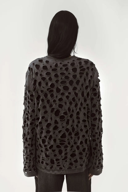 AVAVAV Distressed Longsleeve T-Shirt Black