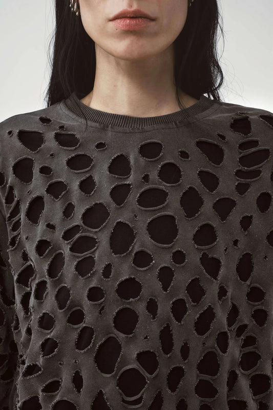 AVAVAV Distressed Longsleeve T-Shirt Black