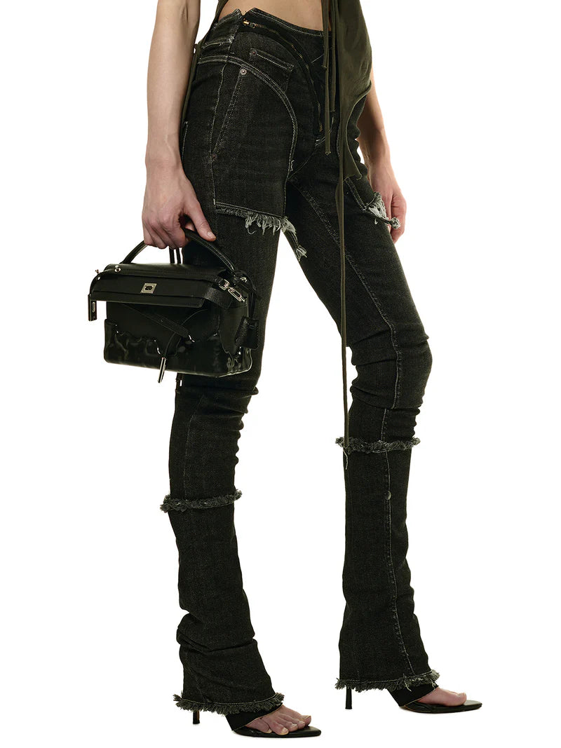 Ottolinger Open Back Jeans Black