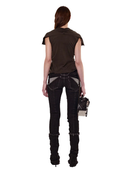Ottolinger Open Back Jeans Black