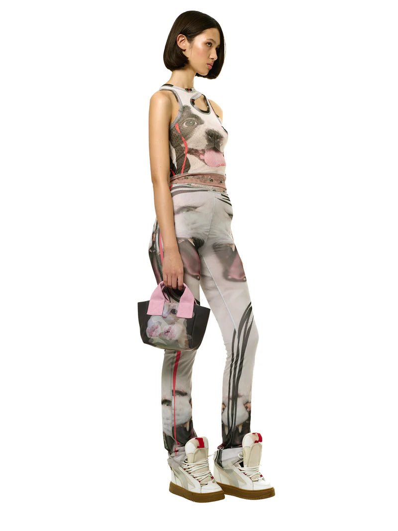 Ottolinger Mesh Pant Cat Print White