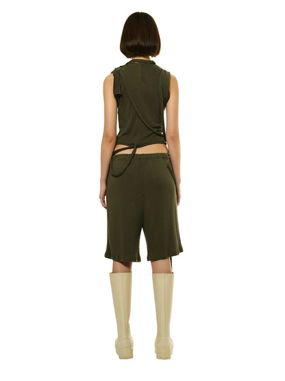 Ottolinger Deconstructed Linen Top Green