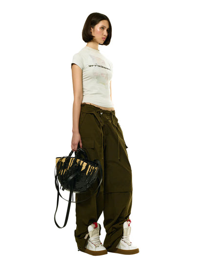 Ottolinger Baggy Cargo Pants Green