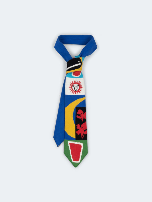 Charles Jeffrey LOVERBOY Flag Tie Multicolor