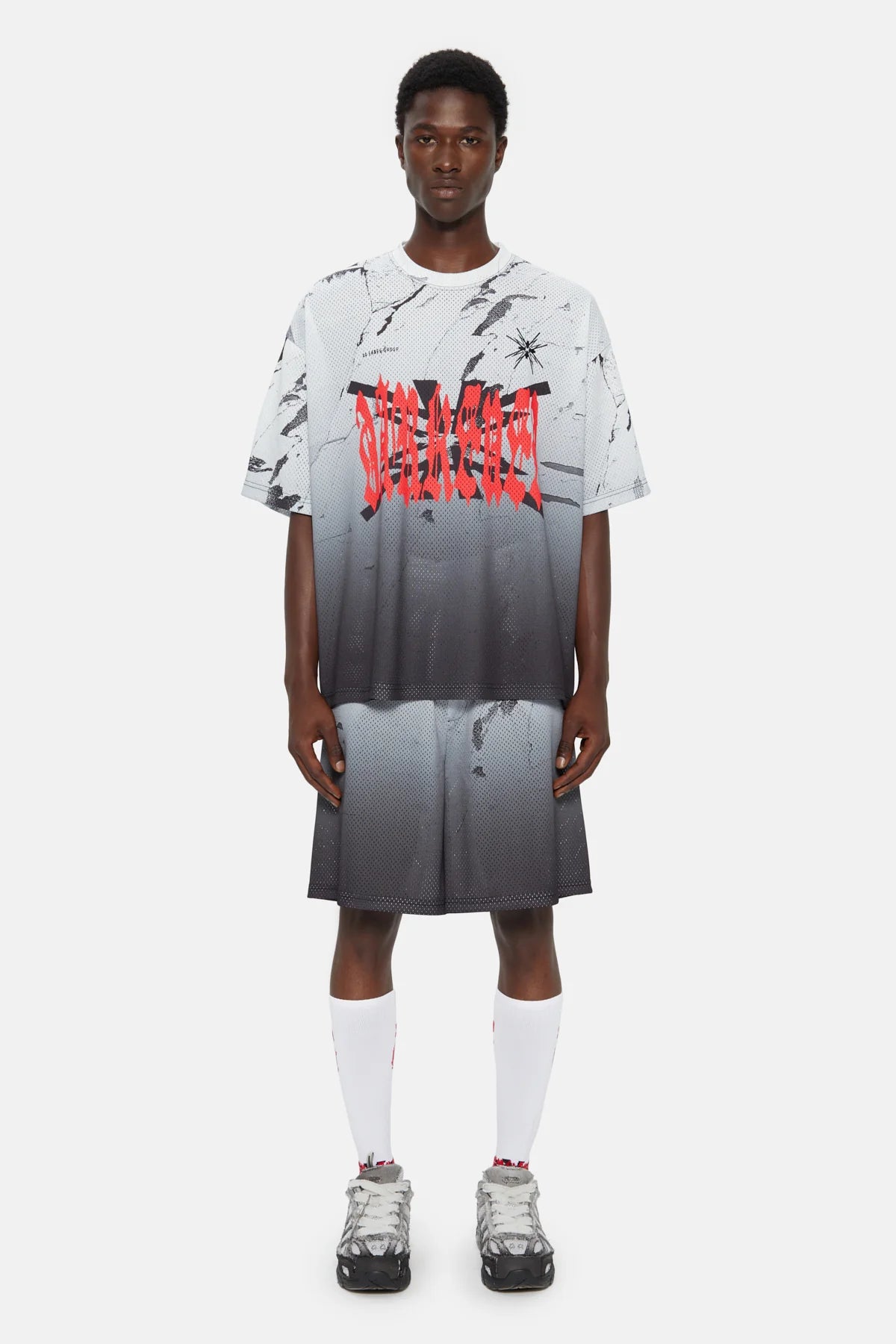 44Label Hard Music Mesh Shorts Gradient