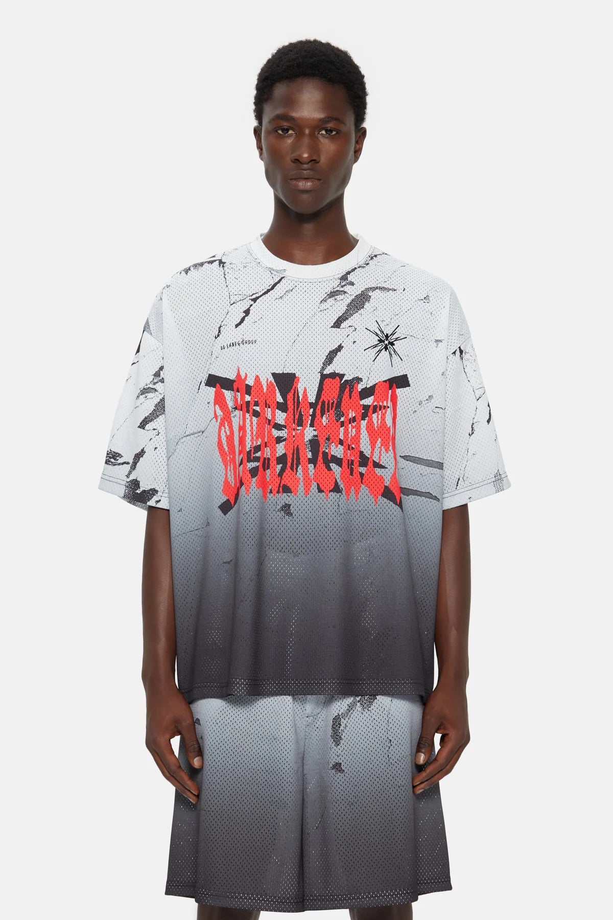 44Label Red Hard Music Soccer Tee Gradient