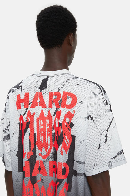 44Label Red Hard Music Soccer Tee Gradient