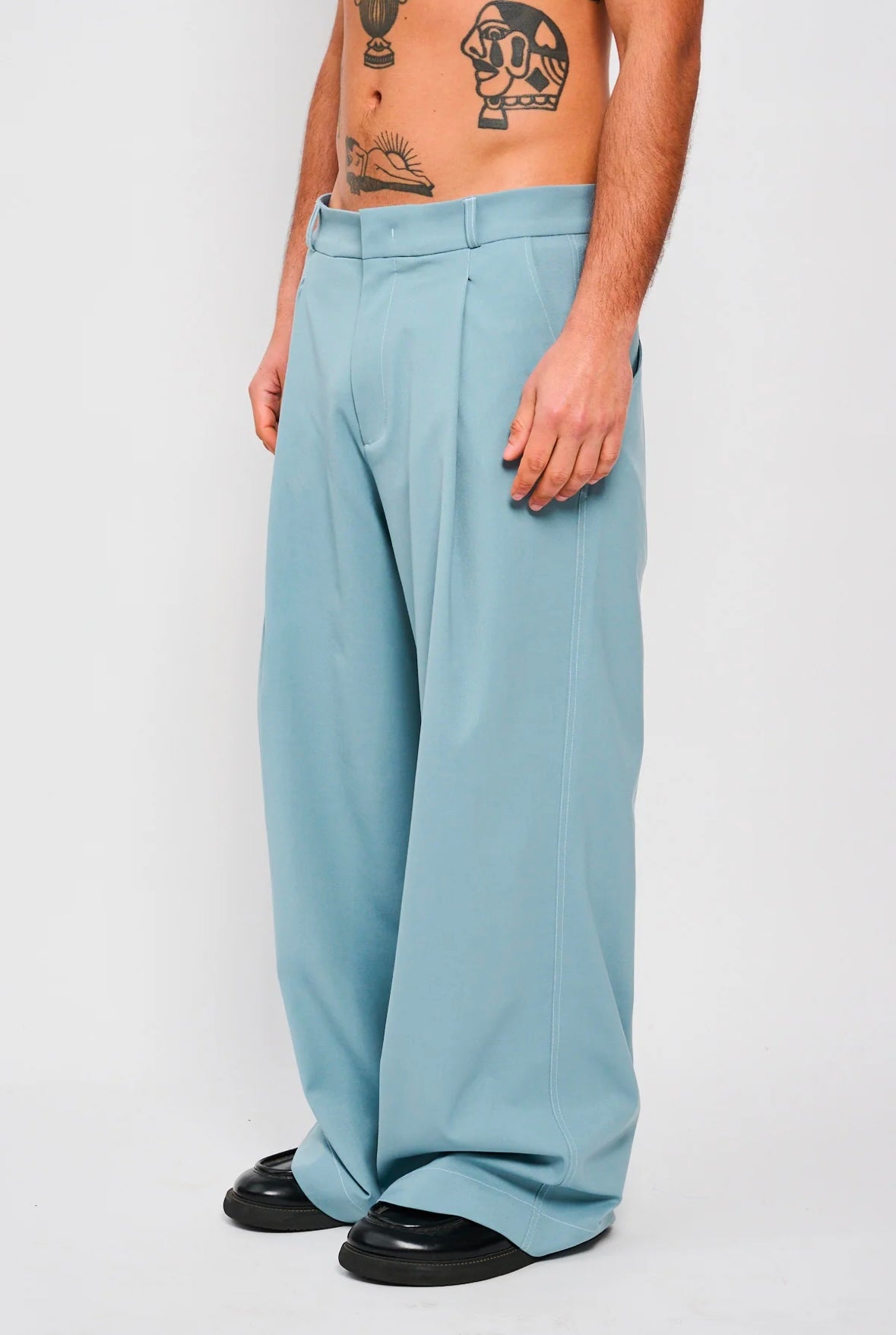 Bonsai Super Loose Fit Pant Blue