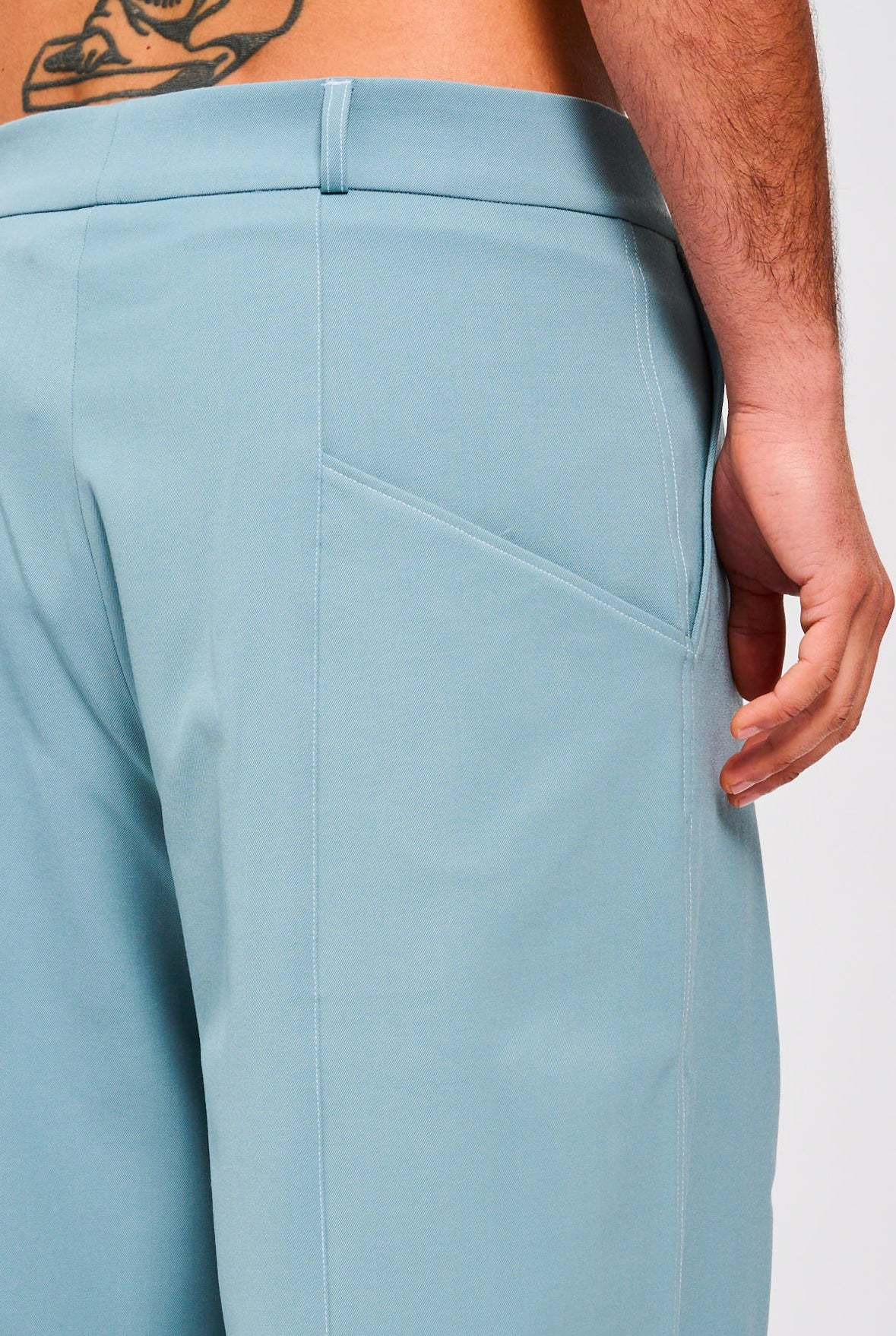 Bonsai Super Loose Fit Pant Blue