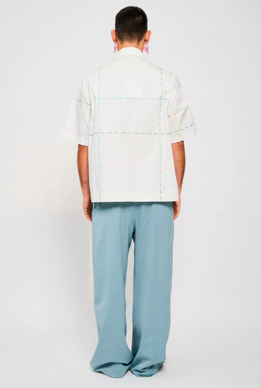 Bonsai Super Loose Fit Pant Blue