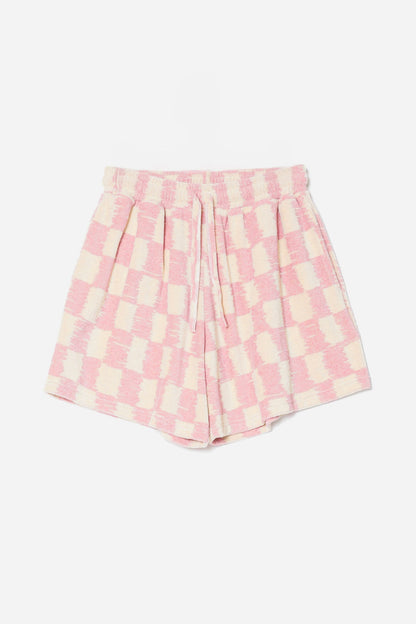 Bonsai Terry Cloth Short Pant Beige & Pink