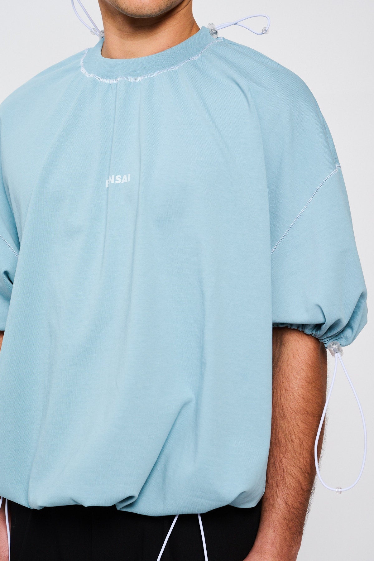 Bonsai Logo Coulisse Tee Oversize Fit Blue