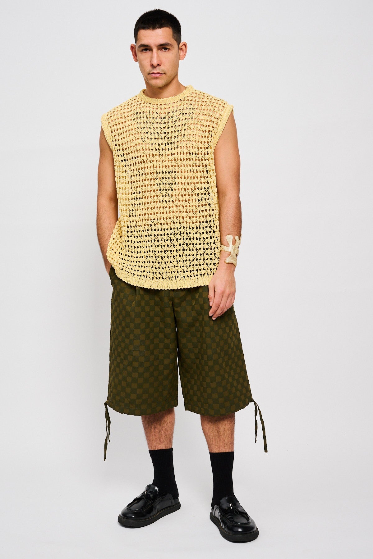 Bonsai Knit Top Oversize Fit Yellow