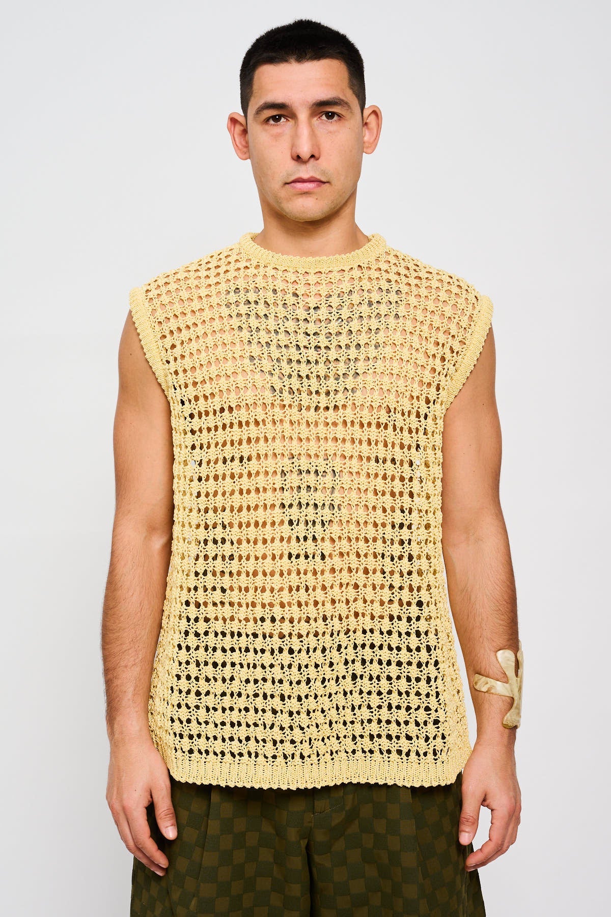 Bonsai Knit Top Oversize Fit Yellow