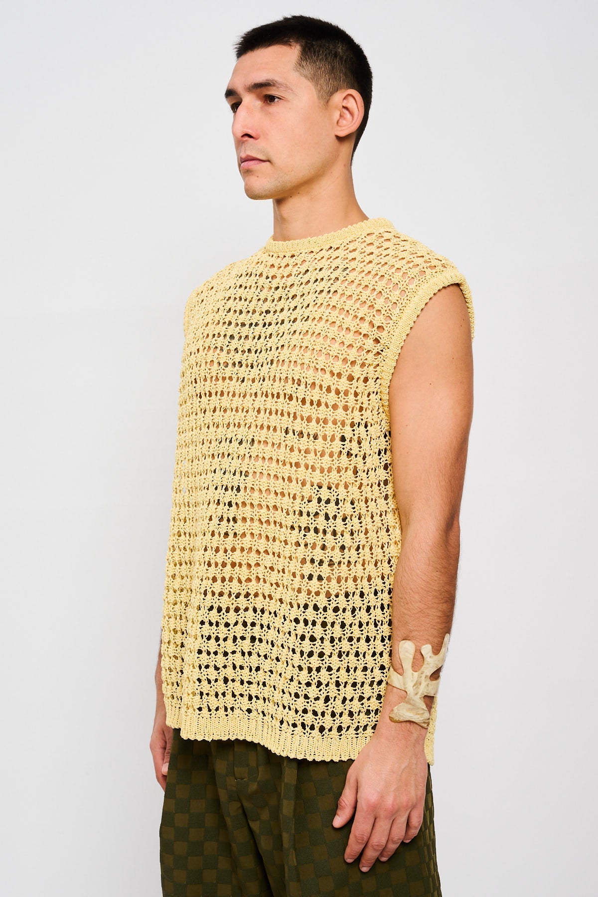 Bonsai Knit Top Oversize Fit Yellow