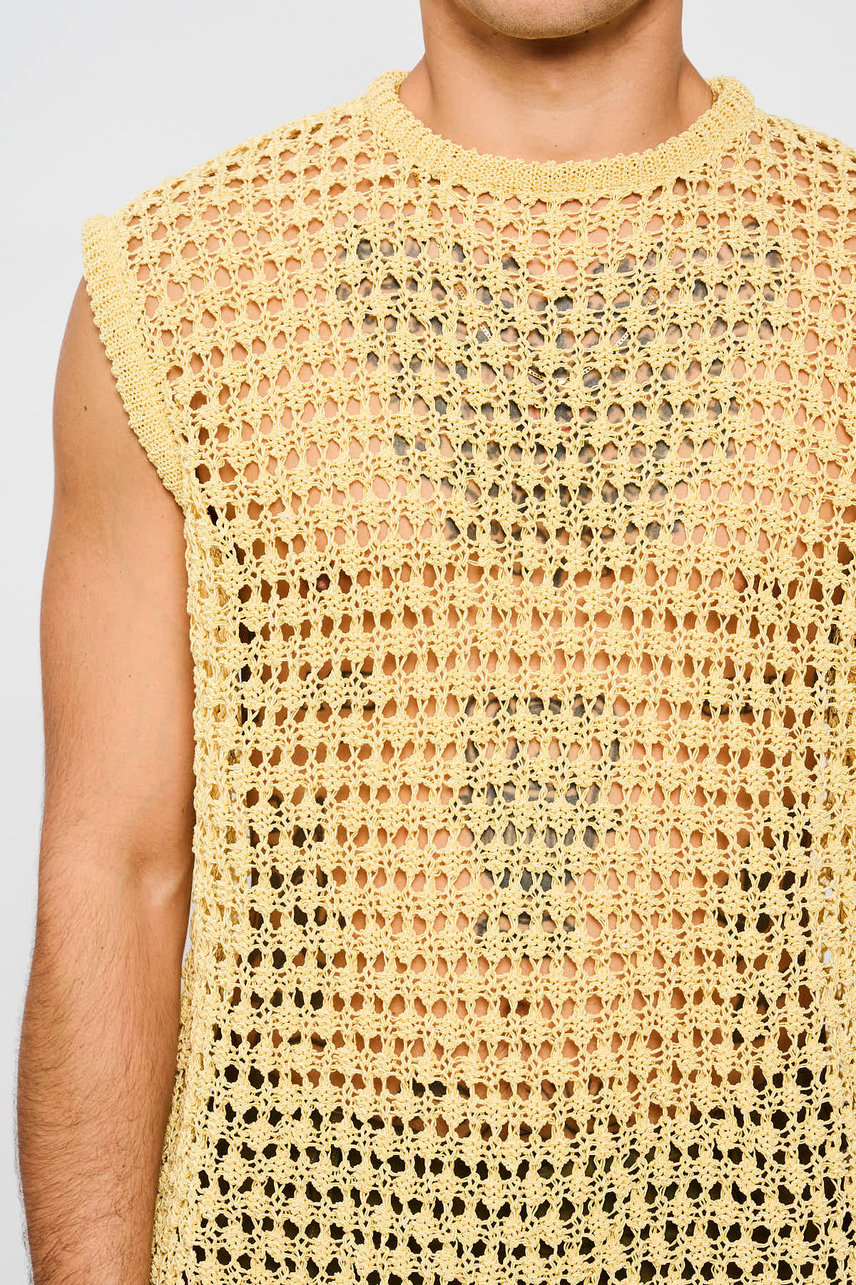 Bonsai Knit Top Oversize Fit Yellow