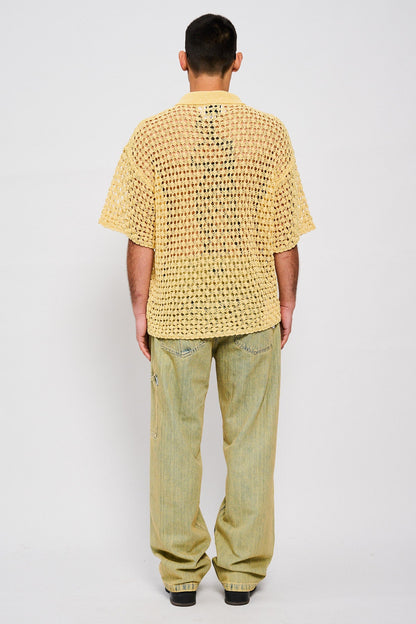 Bonsai Jeans Pant Loose Fit Green